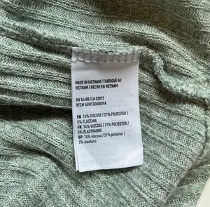 American Eagle Soft & Sexy Rib Top Light Green V-neck Long Sleeve thumbnail 8