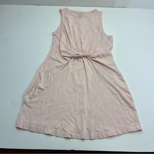 L*Space Baby Pink‎ Sleeveless Dress Womens Medium 100% Cotton Stretch *FLAWED thumbnail 1