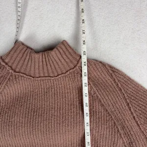 Free People Sunbeam Sweater Women's XS Antler Brown Oversized Mock Neck Autumn thumbnail 5