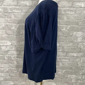 Maurices Blue Twist Puff Sleeve Tee thumbnail 3
