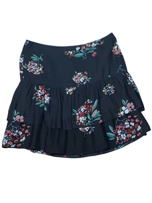 LOFT size 10 Floral Tiered Skirt thumbnail 2