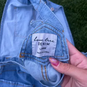 Love Tree Light Blue Denim Overalls thumbnail 3