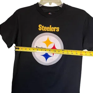 Pittsburgh Steelers Shirt Women's Sm Black NFL Football Short Sleeve Cotton Tee thumbnail 7