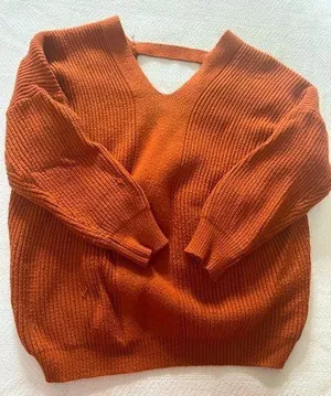 Terracota chunky cozy Sweater sz L Size L thumbnail 1
