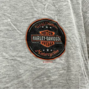 Harley Davidson Sturgis Route 12 Light Heather Gray Short Sleeve Shirt‎ Size M thumbnail 3