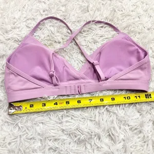 Prana‎ Speckle Rib Knit Bikini Top Violet Mist Purple Size XS thumbnail 6