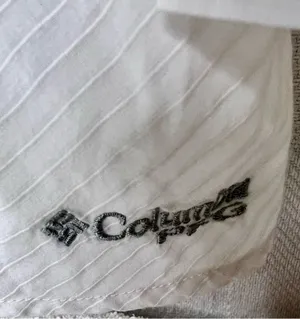 Columbia Top Women’s Roll Tab Sleeve Blouse V-Neck White Size S/P Cotton thumbnail 9