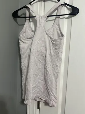 White Lululemon Ebb To Street Tank Top thumbnail 2