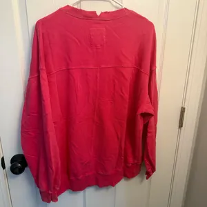 Aerie Oversized Distressed Crewneck  thumbnail 2