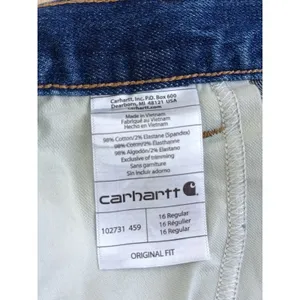 Carhartt Women's Blaine Jeans Size 16 Regular Original Fit Straight Leg Denim thumbnail 9