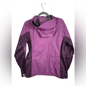 Mountain Hardwear Gore-Tex Rain‎ Jacket Women M Purple Hooded Shell thumbnail 3