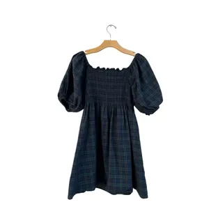 Maxwell‎ & Geradline The Sarah Short Tartan Plaid Mini Dress Preppy Blackwatch M thumbnail 2