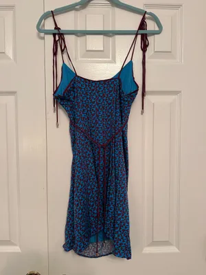 Free People Kai Print Tie Strap Mini Dress thumbnail 5