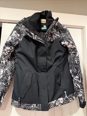Roxy Jetty Block Jacket Size M BLACK WATERPROOF SKI SNOWBOARD WINTER SNOW thumbnail 2