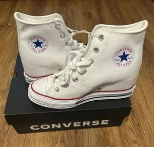 CONVERSE Chuck Taylor All Star Wedge Platform lace up shoes sneakers sz 9 new thumbnail 1