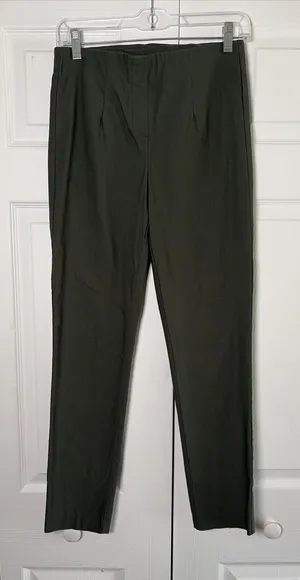 Tribal Audrey Pull-On Pants Womens‎ Size 4 Olive Green Stretch Bengaline Ankle thumbnail 1