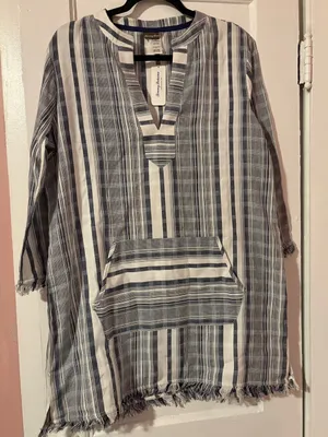 NWT Tommy Bahama Striped Tunic & Beach Joggers Set Medium thumbnail 4