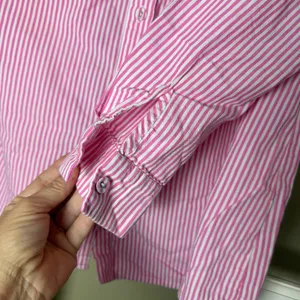PRINCESS POLLY Pink Striped 2 Piece Set Boxer Shorts & Button Up Size 2 Small thumbnail 8