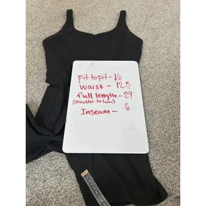 Calia by Carrie Underwood Black Athletic‎ Romper Bodysuit Women Size M Open Back thumbnail 6