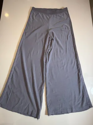 Free‎ People Show Off Set Pewter Gray Knit Bralette Wide Leg Pants Size M thumbnail 5
