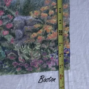 Vintage Groan & mc gurn women’s Boston Flower Shirt Single Stich USA Made Sz L thumbnail 7