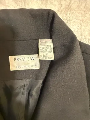 Preview Black Women's Tailored Button thumbnail 4