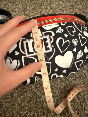 Brighton LOVE Black and White Heart Print Crossbody Belt Bag thumbnail 7