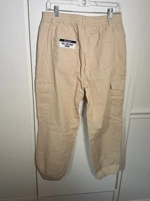 d. jeans Womens High Waist Cargo Jogger Sz 12 - Beige NWT thumbnail 7
