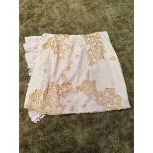 NBD Revolve Pink Corinna Lace Cutout Overlay Skirt Ruffle Asymmetrical Floral thumbnail 4