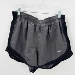 Nike Dri Fit back gray running shorts athletic performance size L thumbnail 1