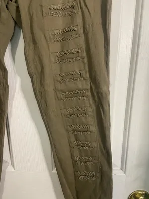 Umgee Olive Green Knit Leggings with Elastic Waist thumbnail 4