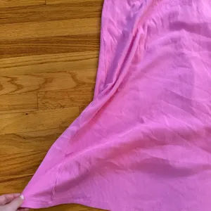 Old Navy Ribbed Cami Maxi Dress Size Large Pink Sleeveless A-Line Flare Summer thumbnail 3