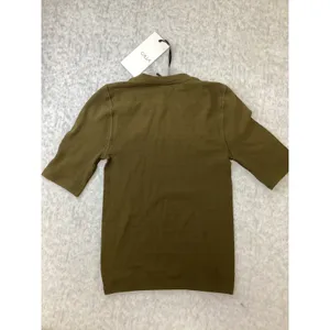 Calia Focus Focus Seamless Crop Tee Dark Khaki‎ Olive WAX15125 Womens XS New thumbnail 5