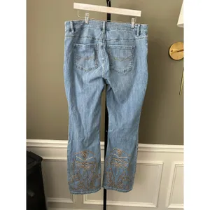 Idyllwind Rebel Light Wash Mid Rise Bootcut Embroidered Jean 14W x 34L thumbnail 4