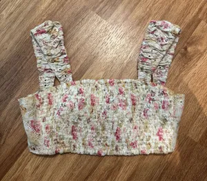 MINKPINK Floral Crop Top thumbnail 1