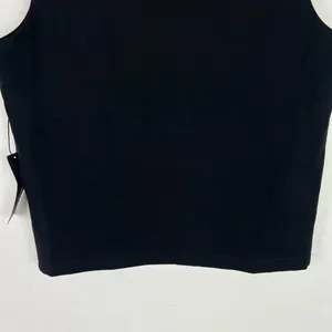 NWT Jones & Co New York Sleeveless Faux Crossover Hem Top Black Size Small S NEW thumbnail 10