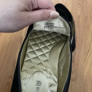 Sold🎉Birdies black velvet starling flat slip on casual loafers size US 7 thumbnail 5
