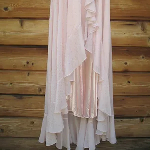 Mac Duggal Womens Pink POLKA DOT ASYMMETRICAL RUFFLE GOWN thumbnail 10