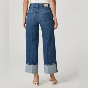 PAIGE Dark Blue Flare Jeans thumbnail 2