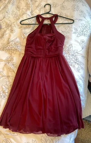 Speechless Burgundy Short Dress thumbnail 2