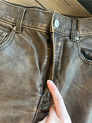 Free People We the Free Misha Barrel Vegan Brown Pants 28 thumbnail 7