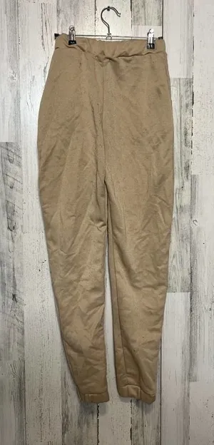 Pretty little thing tan sweatpants thumbnail 1