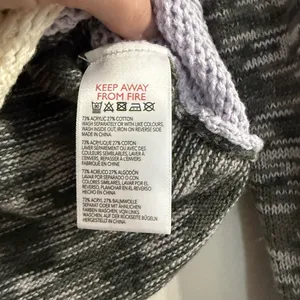 Urban Outfitters Overlock Patchwork Knit Top Sweater Purple Boho Size Small thumbnail 7