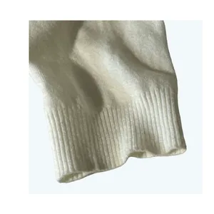 Sioni · Medium · Shrug · Wool Blend · Cropped Lace Trim · Winter White thumbnail 5