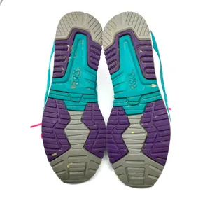 Asics Gel Lyte III Size 7 Shoes Sneakers Blue with Pink Laces Sports Activewear‎ thumbnail 7