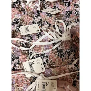 Free People Back On Top Crop Smocked‎ Shirt Blouse Puff Sleeve Size S thumbnail 9
