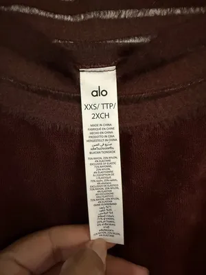 ALO Yoga Rib-Knit Split-Hem Track Pants in Deep Chocolate thumbnail 4