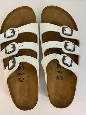 Birkenstock Florida‎ Birko-Flor White Sz.6L, 4M NWOB thumbnail 3