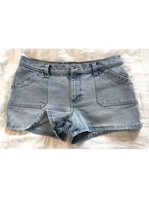 Yada Yada Denim Shorts | Carpenter Jean Shorts Vintage Y2K 90s thumbnail 2