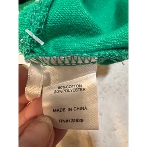 Superdown Green Terry Cloth Front Knot Bikini NWT Top Size Large thumbnail 4